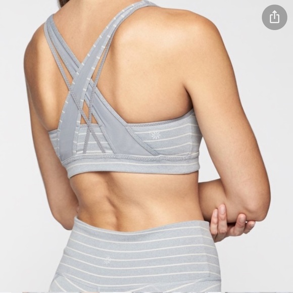 Athleta Striped Trancendence Sports Bra - Picture 2 of 11